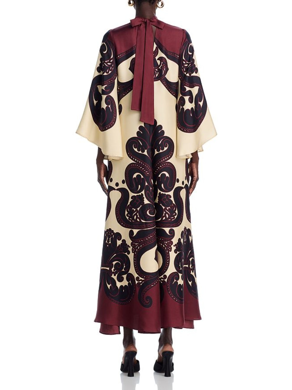 Elegance Ease Stunning Grenadilla Print Maxi Dress