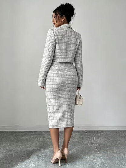 Beverly Plaid Tweed Set
