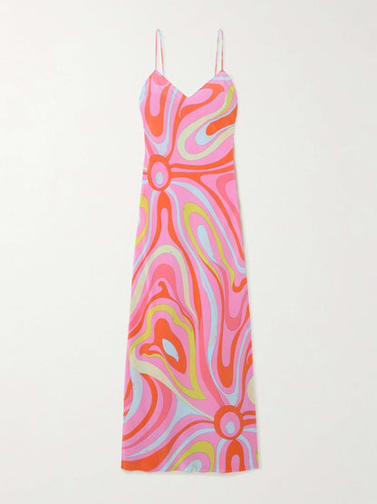 Signature Print Maxi Dress